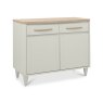 Premier Collection Larsen Scandi Oak & Soft Grey Narrow Sideboard