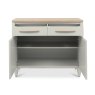 Premier Collection Larsen Scandi Oak & Soft Grey Narrow Sideboard