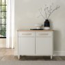 Premier Collection Larsen Scandi Oak & Soft Grey Narrow Sideboard