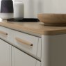 Premier Collection Larsen Scandi Oak & Soft Grey Narrow Sideboard