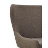 Gallery Collection Rubens - Beige Boucle Fabric Chairs with Black Legs (Pair)