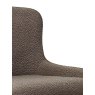 Gallery Collection Rubens - Beige Boucle Fabric Chairs with Black Legs (Pair)