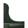 Gallery Collection Rubens - Green Boucle Fabric Chairs with Black Legs (Pair)