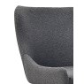 Gallery Collection Rubens - Grey Boucle Fabric Chairs with Black Legs (Pair)