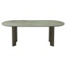 Signature Collection Duo Grey Oiled Oak 6 Seater Table with Monte Blanco Sintered Stone Top