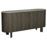 Signature Collection Duo Grey Oiled Oak Wide Sideboard with Monte Blanco Sintered Stone Top