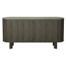 Signature Collection Duo Grey Oiled Oak Wide Sideboard with Monte Blanco Sintered Stone Top