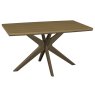 Premier Collection Kristen Oak & Light Weathered Oak 4 Seater Table