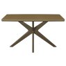 Premier Collection Kristen Oak & Light Weathered Oak 4 Seater Table