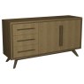 Premier Collection Kristen Oak & Light Weathered Oak Wide Sideboard