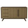 Premier Collection Kristen Oak & Light Weathered Oak Wide Sideboard