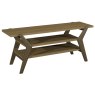 Premier Collection Kristen Oak & Light Weathered Oak Open Entertainment Unit