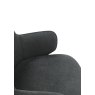 Gallery Collection Rowan - 360° Self Returning Swivel Chair in a Grey Fabric with Black Legs (Single)