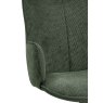 Gallery Collection Rowan - 360° Self Returning Swivel Chair in a Green Fabric with Black Legs (Single)