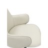 Gallery Collection Rowan - 360° Self Returning Swivel Chair in a Ivory Faux Leather with Black Legs (Single)