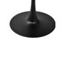 Gallery Collection Carter White Sintered Stone Square Bistro Table with Black Base