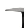 Gallery Collection Carter Grey Sintered Stone Square Bistro Table with Black Base