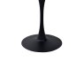 Gallery Collection Carter Beige Sintered Stone Square Bistro Table with Black Base