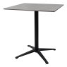 Gallery Collection Baxter Grey Sintered Stone Square Bistro Table with Black Base