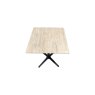 Gallery Collection Baxter Beige Sintered Stone Square Bistro Table with Black Base