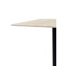 Gallery Collection Baxter Beige Sintered Stone Square Bistro Table with Black Base