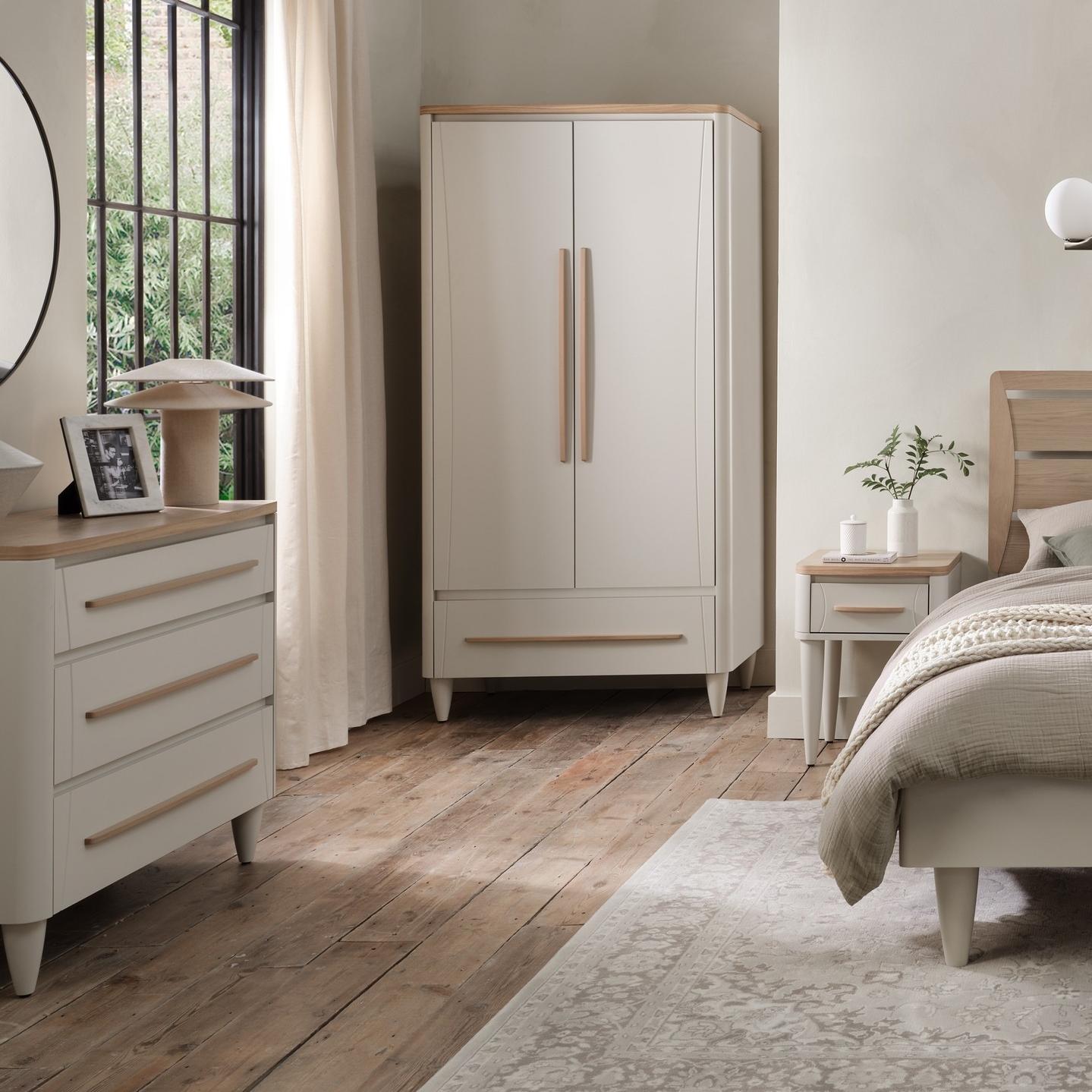 Begin your morning in tranquillity with the Larsen Bedroom Range. Soft hues, clean lines, and natural...