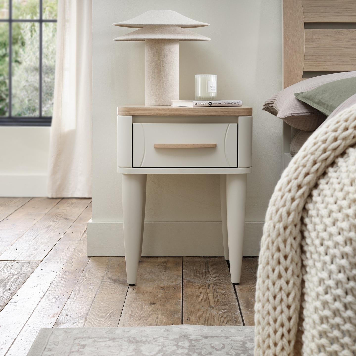 Soft Grey + Scandi Oak = a match made in nightstand heaven. 🌙✨ ⁠ ⁠ Which drawer hides your s...